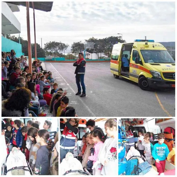 Ενημέρωση από το ΕΚΑΒ στα σχολεία για θέματα πρόληψης ατυχημάτων και πρώτων βοηθειών