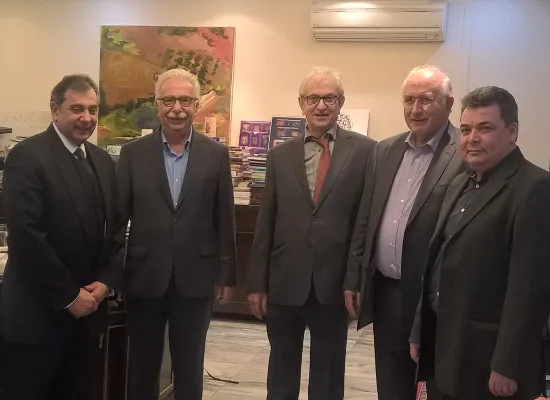 Συνάντηση του Υπουργού Παιδείας με τους Προέδρους ΕΕΕ, ΕΣΕΕ-ΕΒΕΑ και ΑΤΕΙ Πειραιά για το Πανεπιστήμιο Δυτικής Αττικής