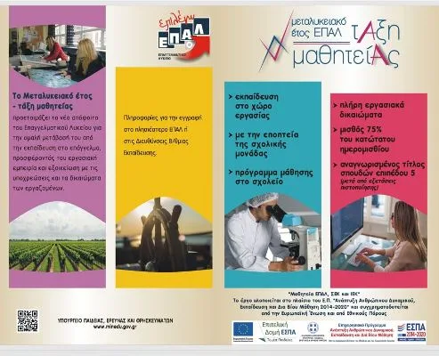 Θετική η αποτίμηση του Μεταλυκειακού έτους – τάξης μαθητείας ΕΠΑΛ