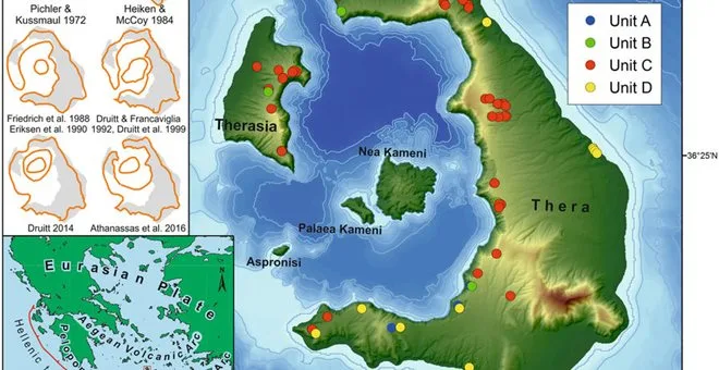 Η νήσος Καμένη στη Σαντορίνη ζωντανεύει μέσα από μία νέα μελέτη