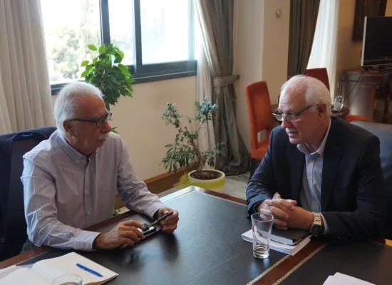 Συνάντηση του Υπουργού Παιδείας με τον Δήμαρχο Λαρισαίων Απόστολο Καλογιάννη