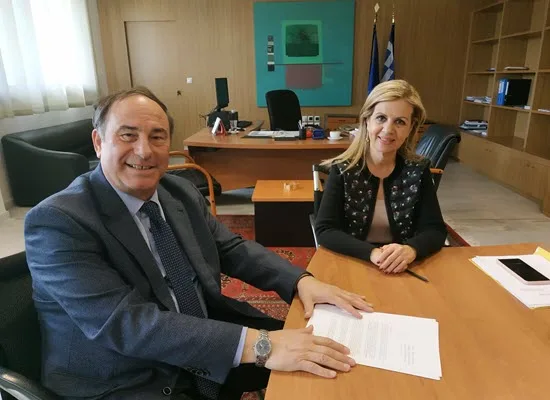 Συνάντηση Υφ. Παιδείας με τον Δήμαρχο Χαλκηδόνος Θεσσαλονίκης Ι. Τσουκνιδά