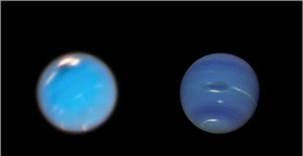 H γέννηση μιας θυελλώδους μεγάλης σκοτεινής κηλίδας στον Ποσειδώνα