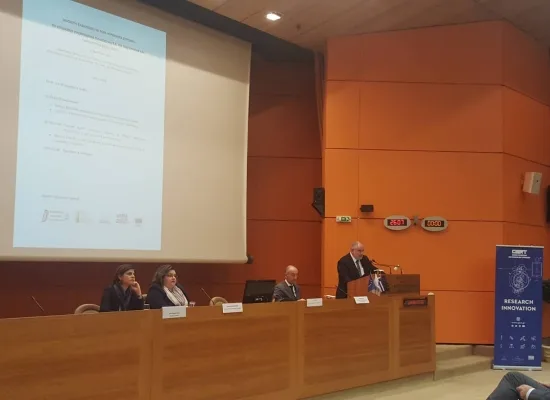 Ο  Γενικός Διευθυντής Έρευνας και Καινοτομίας της Ευρωπαϊκής Επιτροπής, J. E. Paquet στην Αθήνα