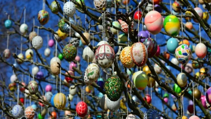 Το Δέντρο του Πάσχα με αβγά στα κλαδιά