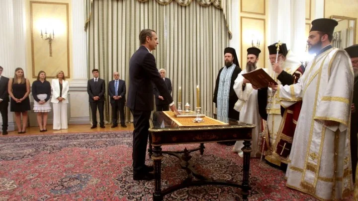 Ορκίστηκε πρωθυπουργός ο Κυριάκος Μητσοτάκης στο Προεδρικό Μέγαρο