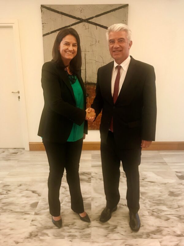 Συνάντηση της Υπουργού Παιδείας και Θρησκευμάτων με τον Πρέσβη της Ομοσπονδιακής Δημοκρατίας της Γερμανίας