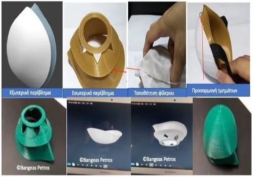 Γενικός χειρουργός σχεδίασε μάσκες νανοτεχνολογίας