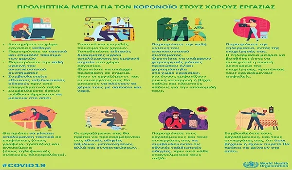 ΣΒΕ: Ενημέρωση και προληπτικά μέτρα για τον κορονοϊο