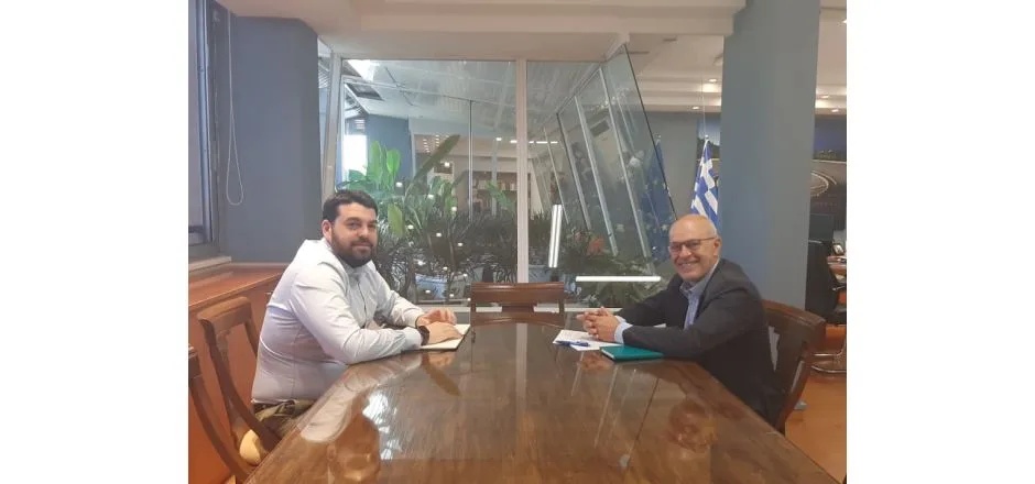 Συνάντηση του επικεφαλής του Γραφείου του Ευρωπαϊκού Κοινοβουλίου στην Ελλάδα με τον Πρόεδρο του ΙΝΕΔΙΒΙΜ