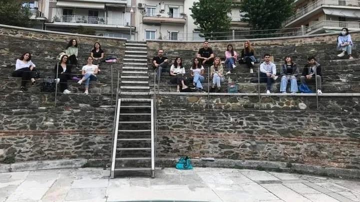 Έναρξη μαθημάτων για φοιτητές του ΑΠΘ στην «τάξη» της Αρχαίας Αγοράς