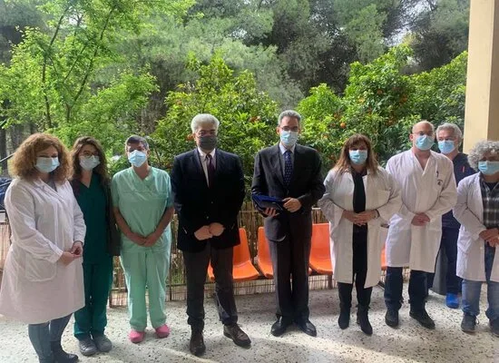 Επίσκεψη του Υφυπουργού παιδείας Άγγελου Συρίγου στο Νοσοκομείο Σωτηρία