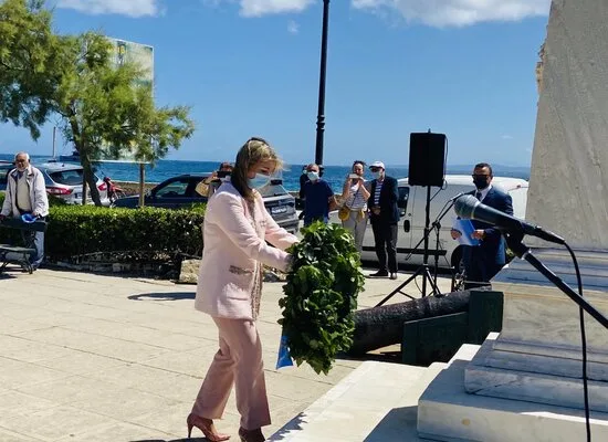Η Ζέττα Μακρή στη Ζάκυνθο στην 157η Επέτειο της  Ένωσης των Επτανήσων με την Ελλάδα