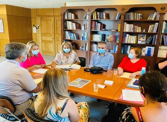 Η Ζέττα Μακρή με την Εθνική Ομοσπονδία Τυφλών