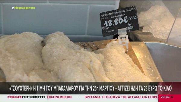 25η Μαρτίου: Μπακαλιάρος από… χρυσό! Πού έφτασε η τιμή του