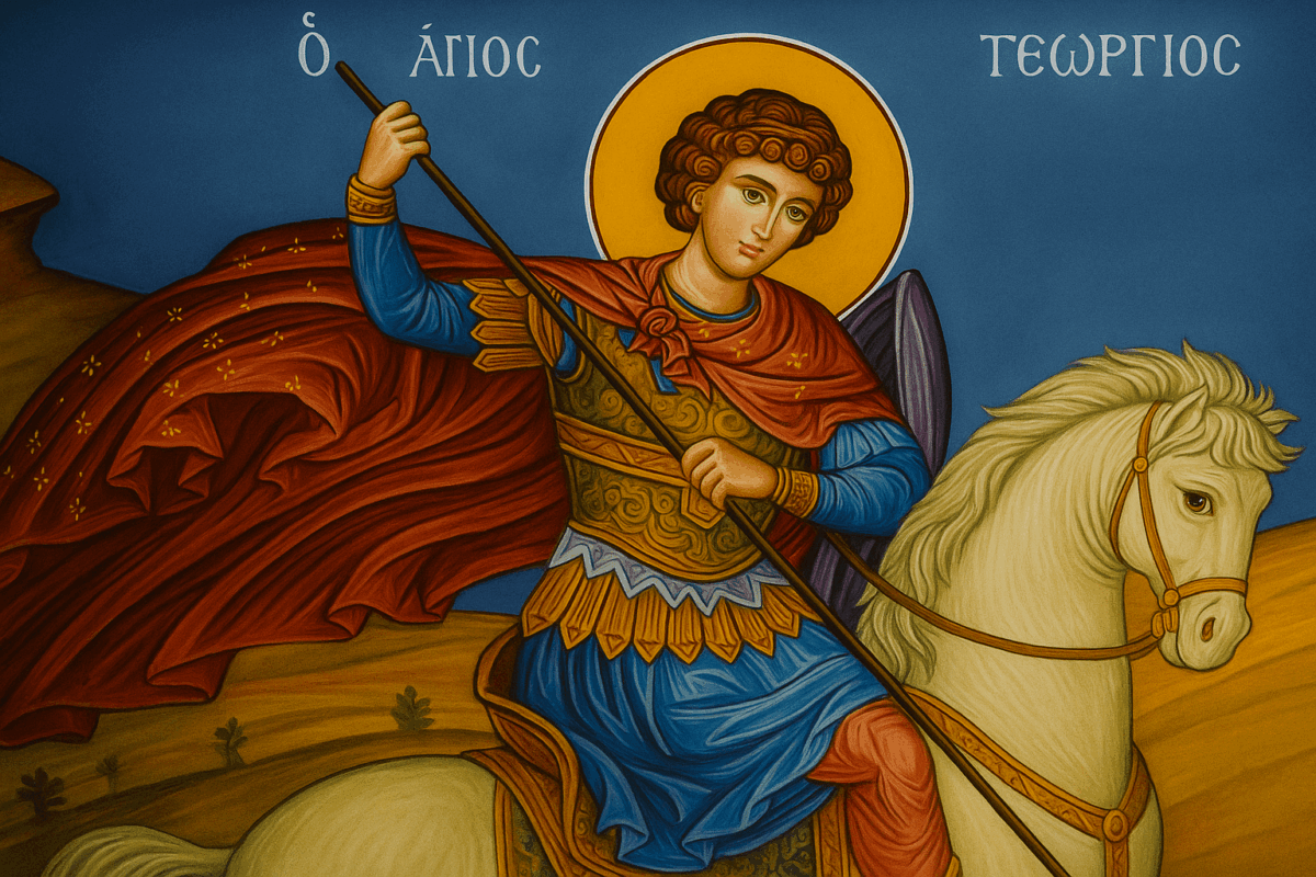 Γιατί ο Άγιος Γεώργιος απεικονίζεται πάνω σε άλογο να σκοτώνει δράκο;