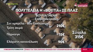 Τιμές – σοκ: Ξαπλώστρες δίπλα στο κύμα έναντι 235 ευρώ – Πόσο κοστίζει ένα μπάνιο στην Αττική