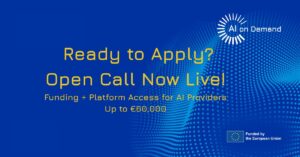 Νέα χρηματοδότηση έως 60.000 ευρώ για λύσεις ΤΝ έτοιμες για την αγορά!