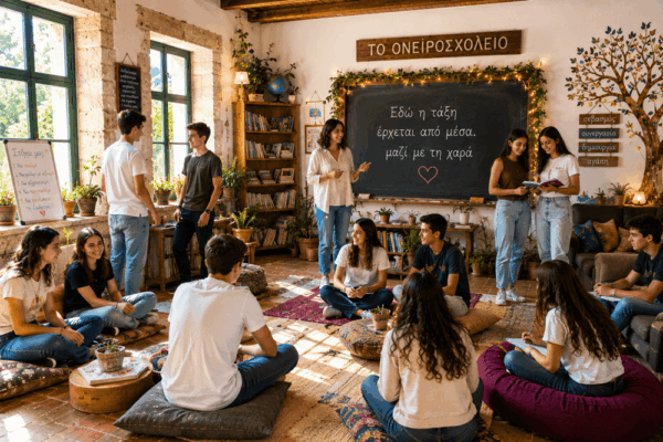 Το Ονειροσχολείο: Εκεί που η τάξη έρχεται από μέσα, μαζί με τη χαρά