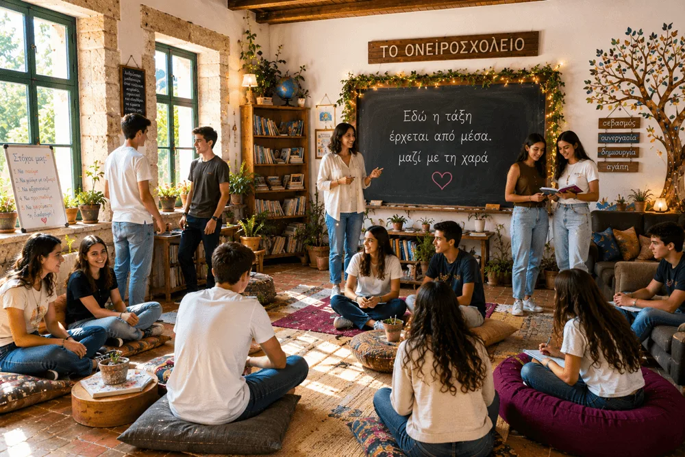 Το Ονειροσχολείο: Εκεί που η τάξη έρχεται από μέσα, μαζί με τη χαρά